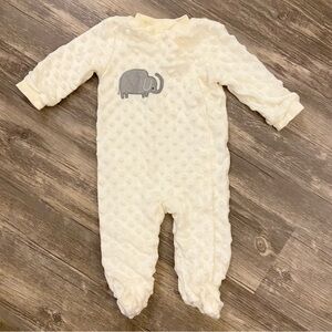 Baby Gear Cream Elephant Warm Sleeper Size 3-6 Months